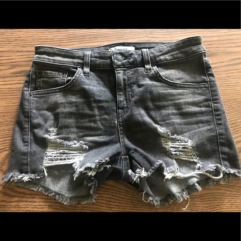 Guess Size 27 distressed jean shorts